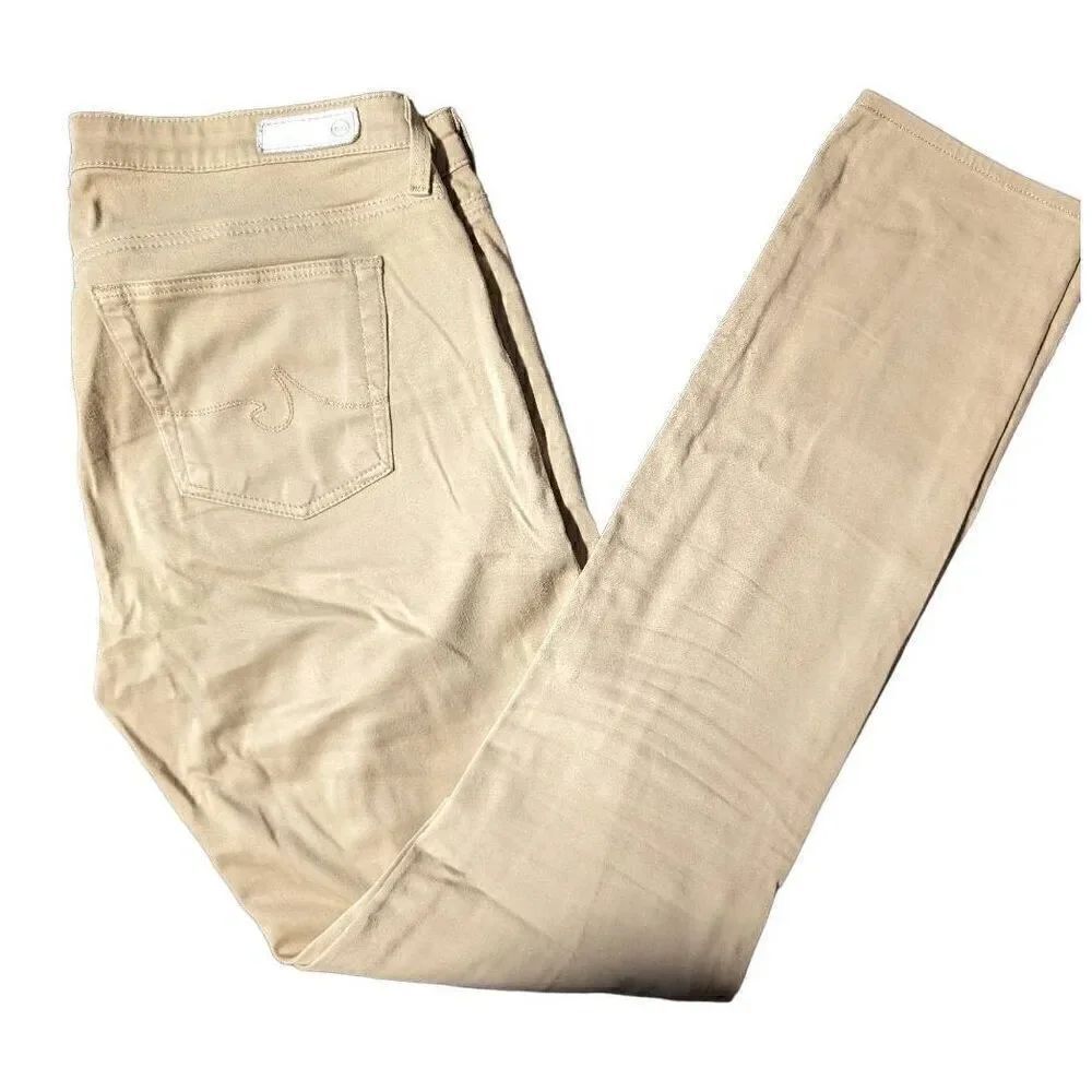 Ag Adriano Goldschmied Mid Rise Silt Cigarette Leg The Prima Crop Tan Women's Si